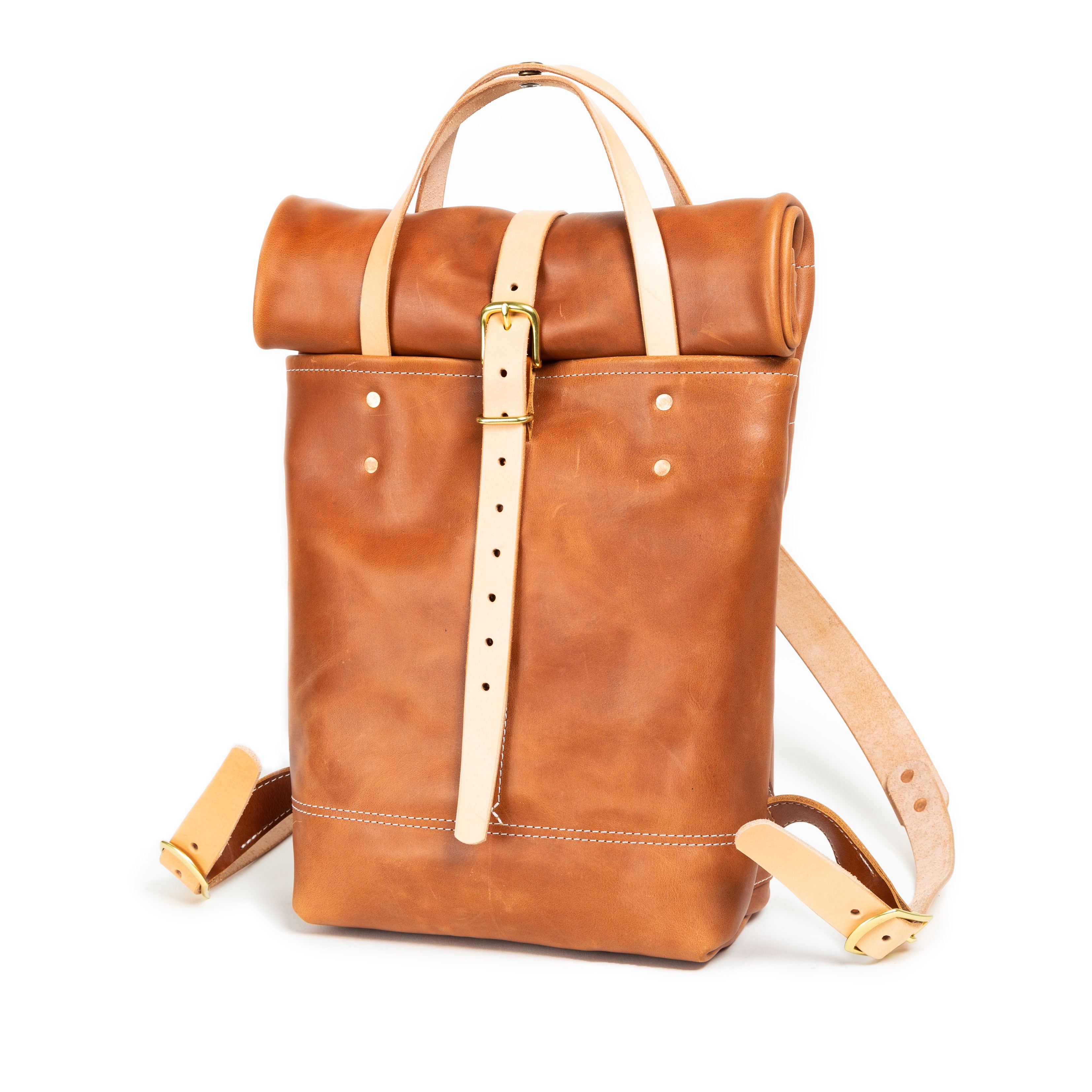 The Rolltop Backpack - Honey